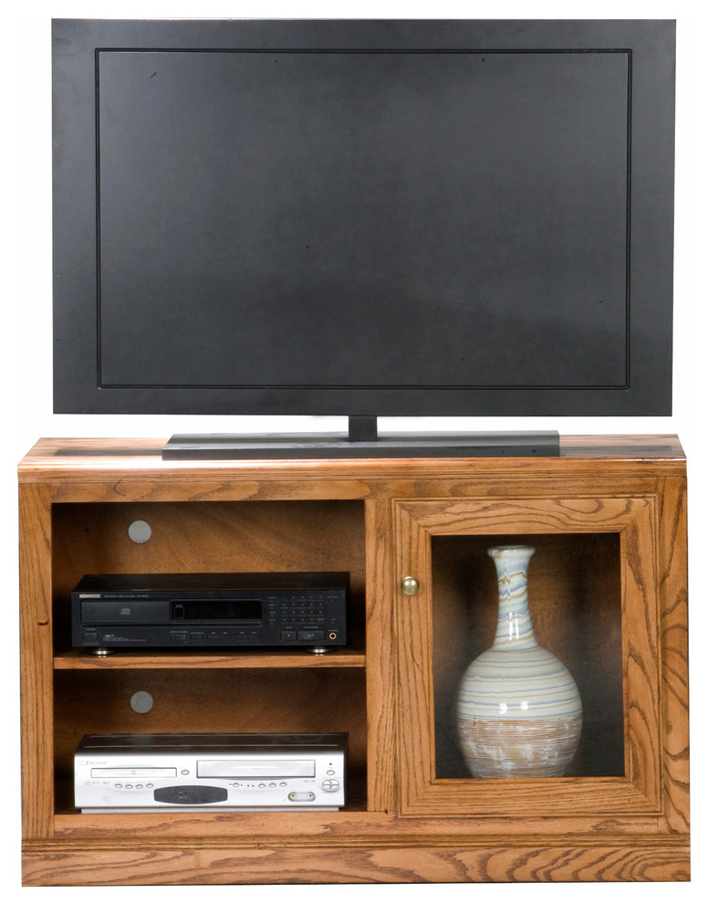 Heritage 42 quotTV Cart   Farmhouse   Entertainment Centers And Tv Stands   by Eagle Furniture  Houzz