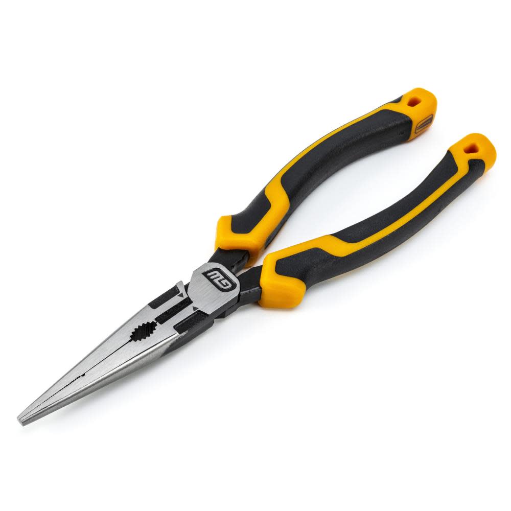 8 Pitbull Dual Material Long Nose Pliers