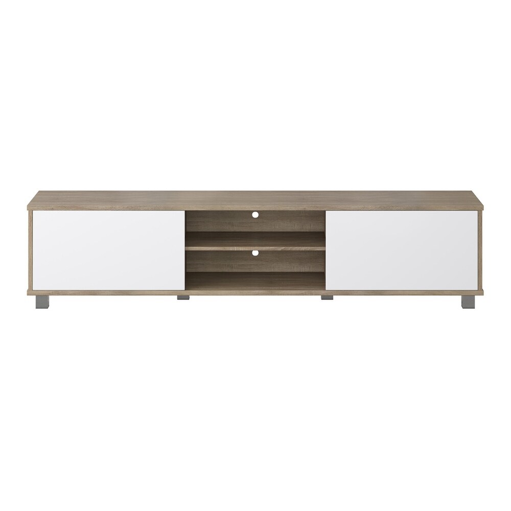 Hollywood Low Profile TV Stand With Doors for TV's up to 85\