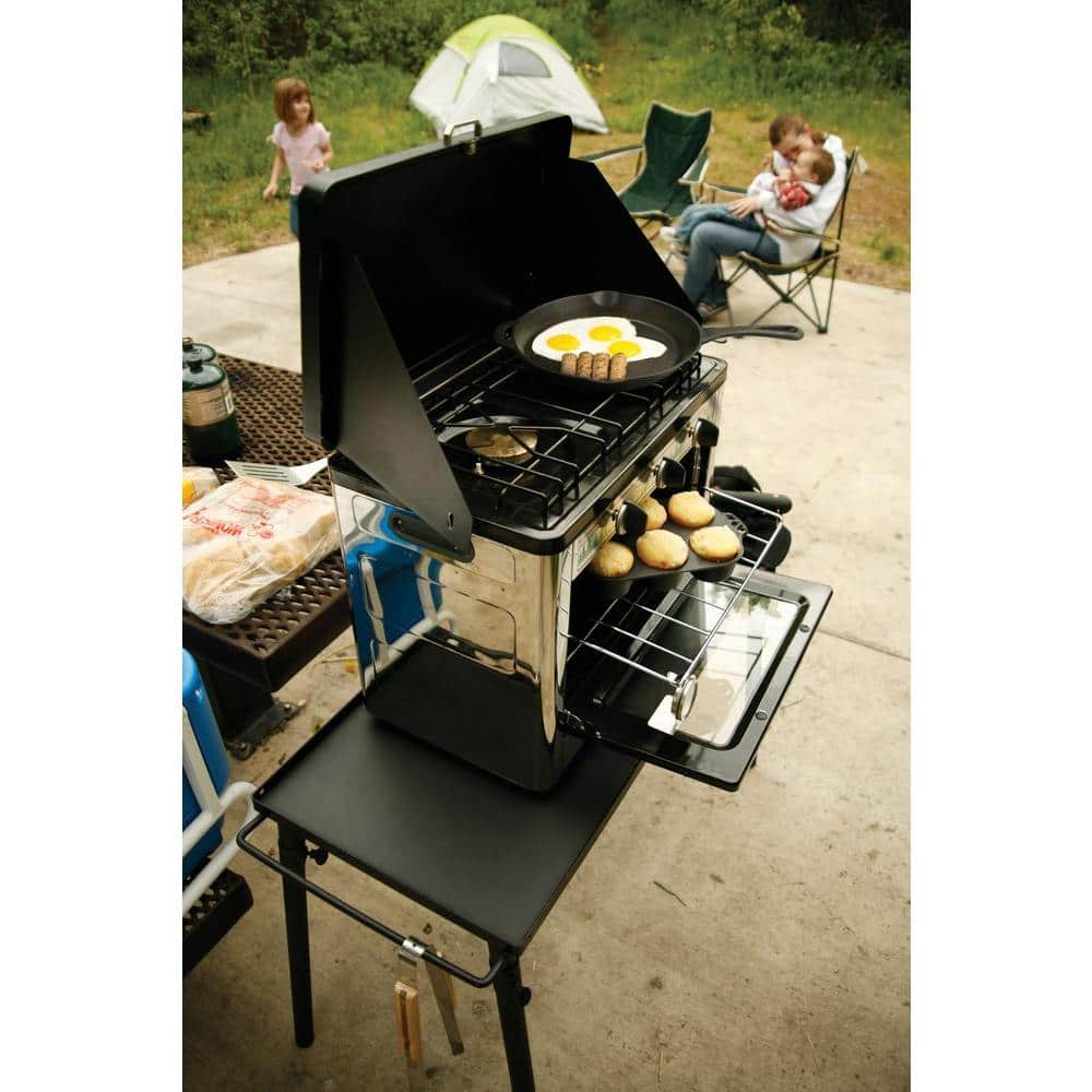 Camp Chef Outdoor Double Burner Propane Gas Range and Stove COVEN