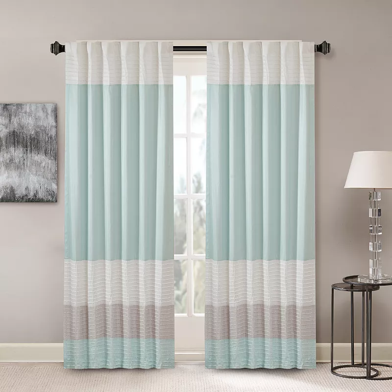 Madison Park Eastridge Light Filtering 1-Panel Rod Pocket Window Curtain - 50'' x 84''