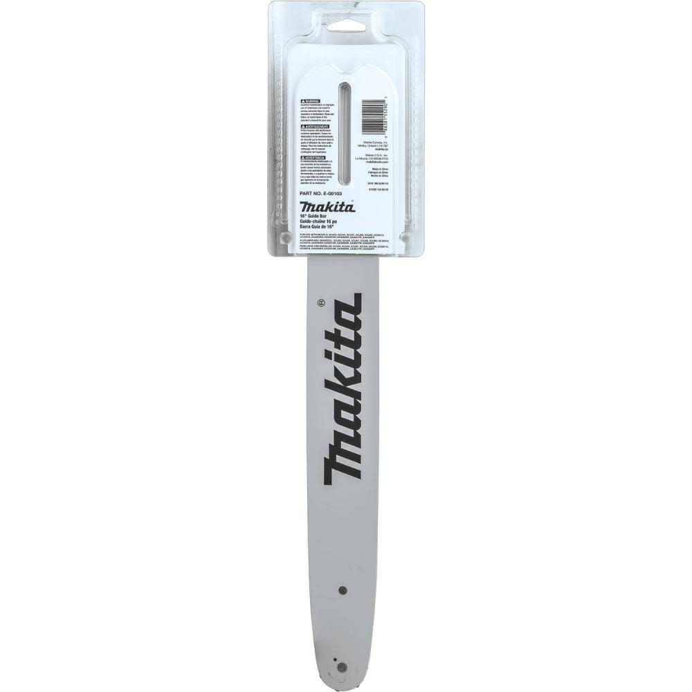 Makita 16 In. Guide Bar， 3/8 In. LP， .050 In. ;