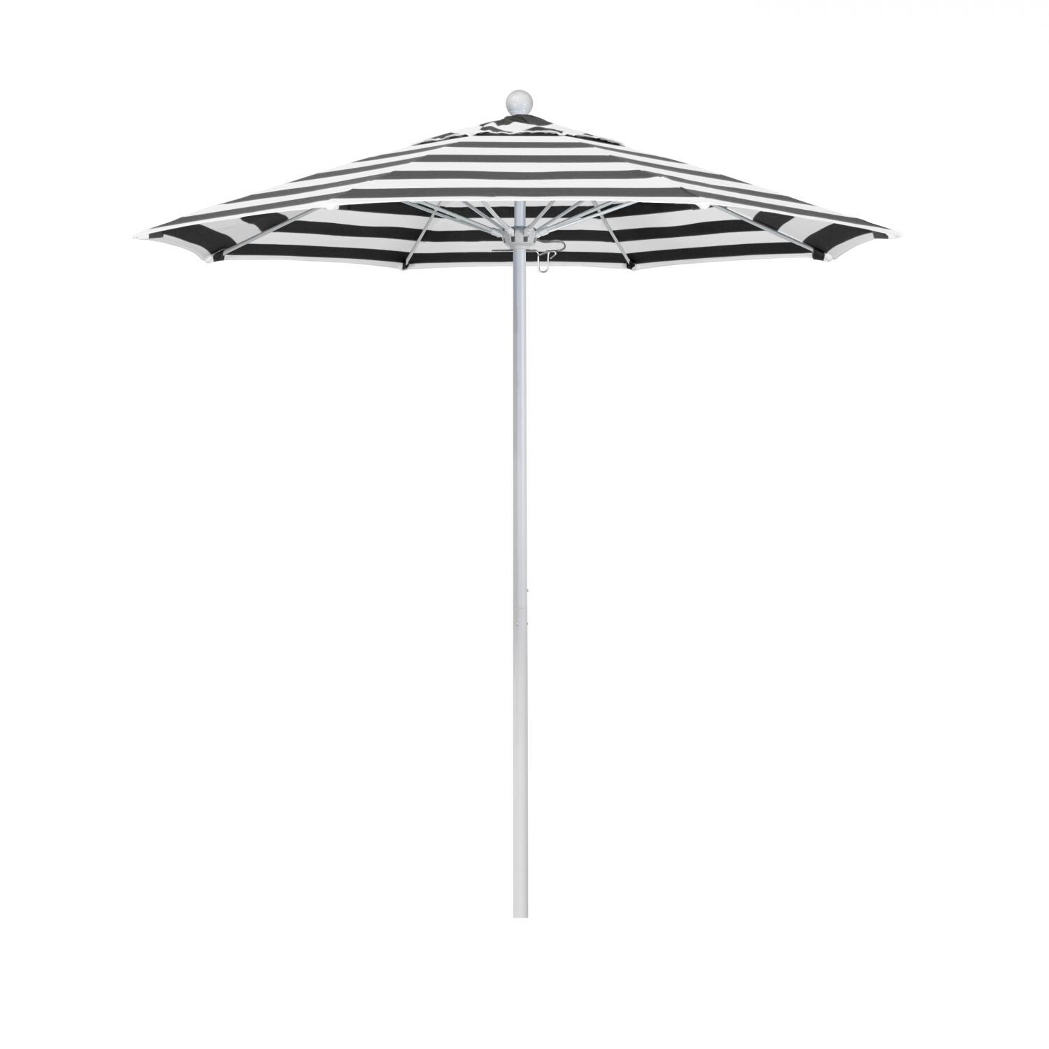 California Umbrella Venture Series 7.5 Ft Octagonal Aluminum Patio Umbrella W/ Push Lift and Fiberglass Ribs