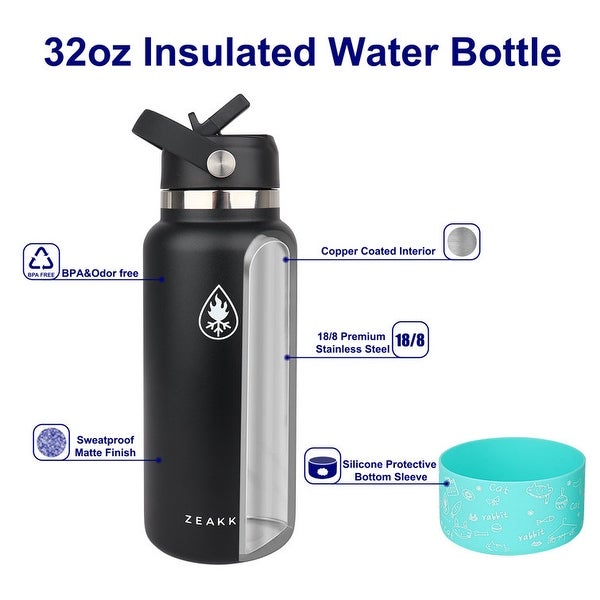 32oz Water Bottle Vacuum Insulated Double Wall Tumbler