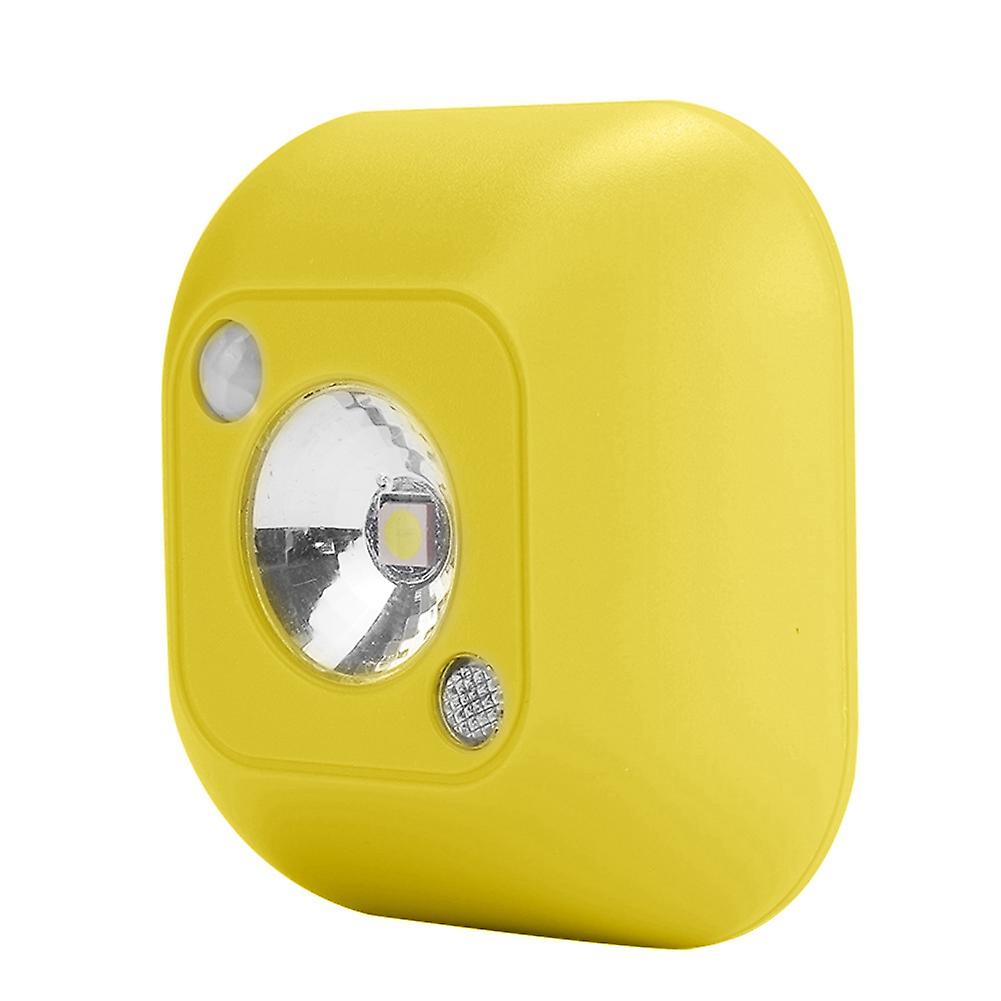 0.2W Light Control LED Light Human Body Sensor Night Lamp for Home Room Cabinet Indoor Yellow