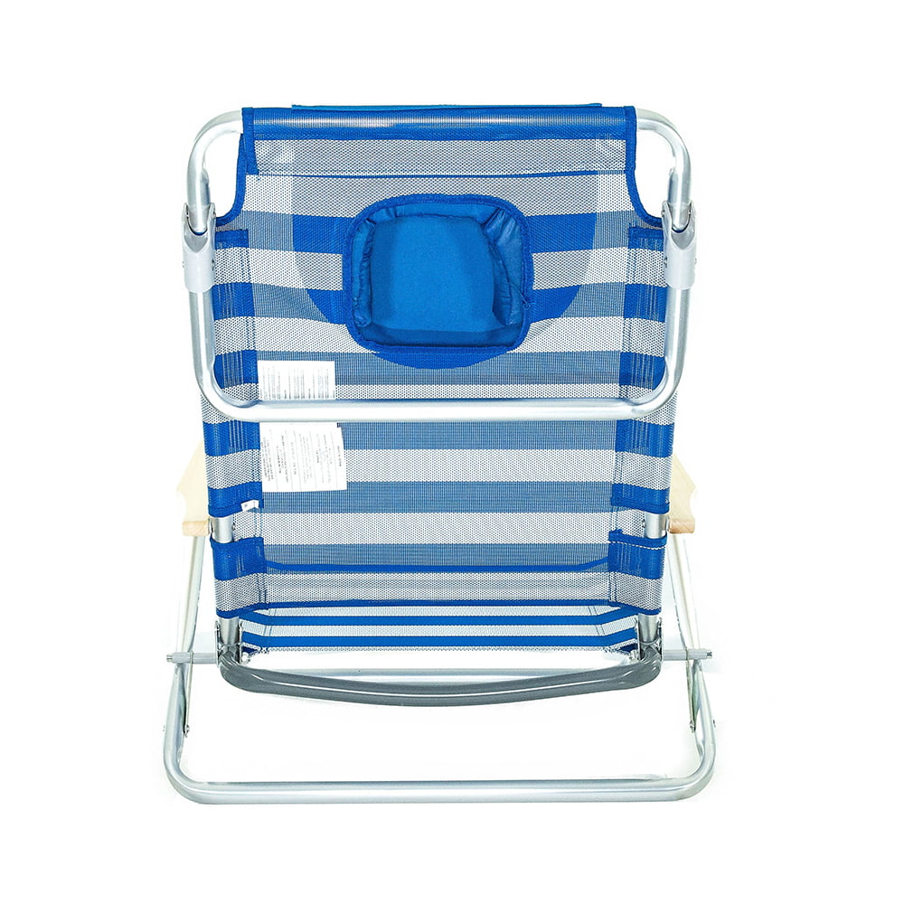 Ostrich SBSC-1016S South Adult Beach Lake Sand Lounging Chair， Striped (2 Pack)