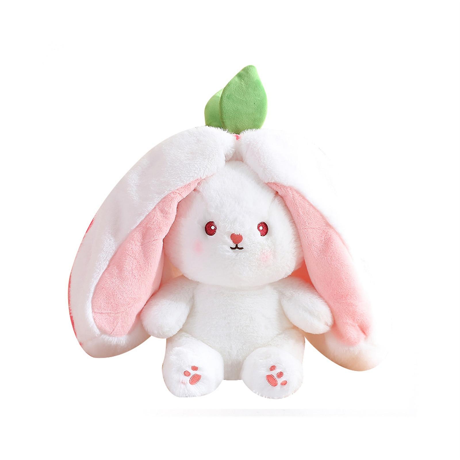 Creative Funny Doll Carrot Rabbit Plush Toy Cute Carrot Strawberry Turn Into Rabbit Plush Toy