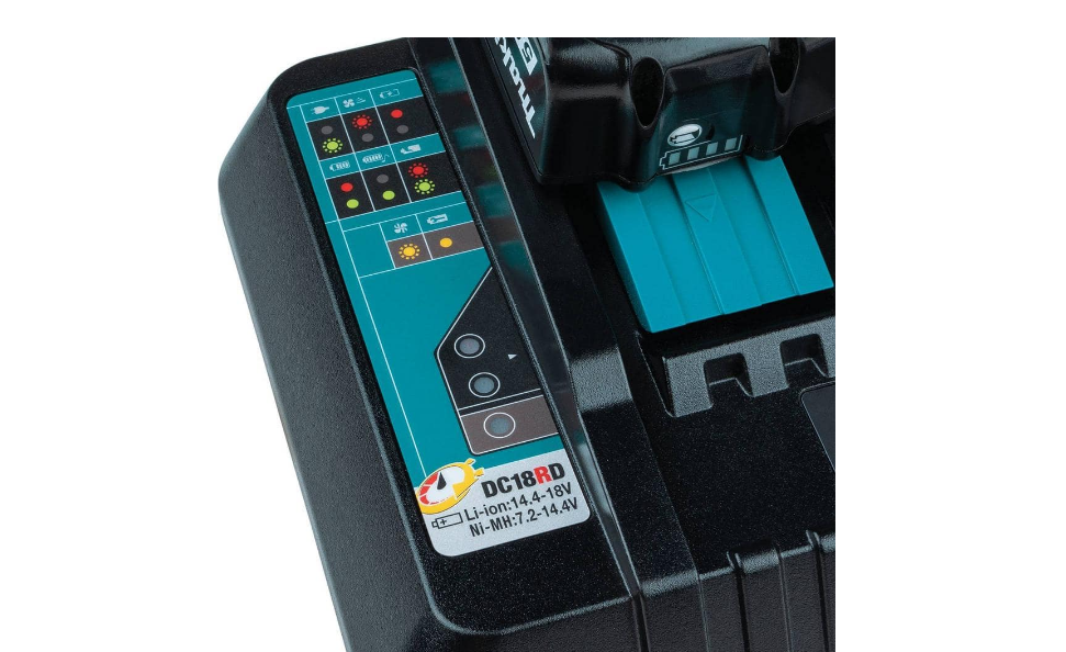 Makita DC18RD 18-Volt Lithium-Ion Dual Port Rapid Optimum Charger