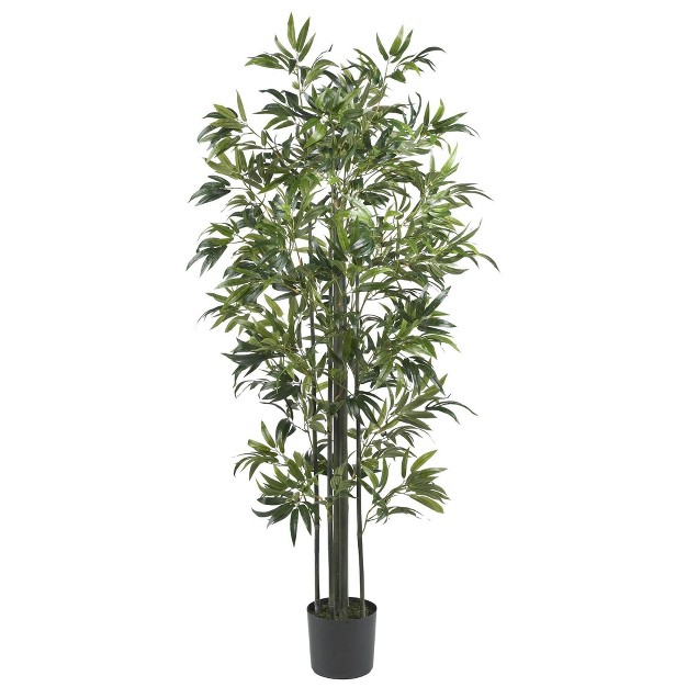 Nearly Natural 6' Bamboo Silk Tree (green Trunks)