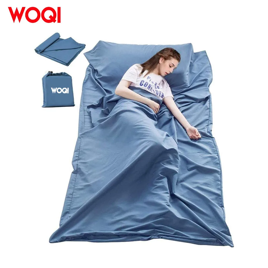 Woqi 100% cotton travel/hotel sleeping bag liner