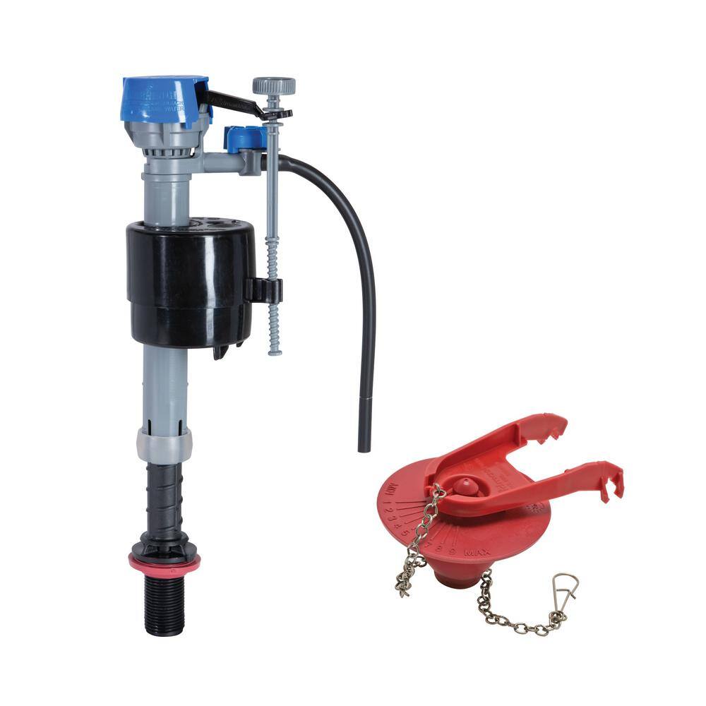 Fluidmaster PerforMAX Universal High Performance Toilet Fill Valve and 2 in. Flapper Repair Kit K-400H-039-T14