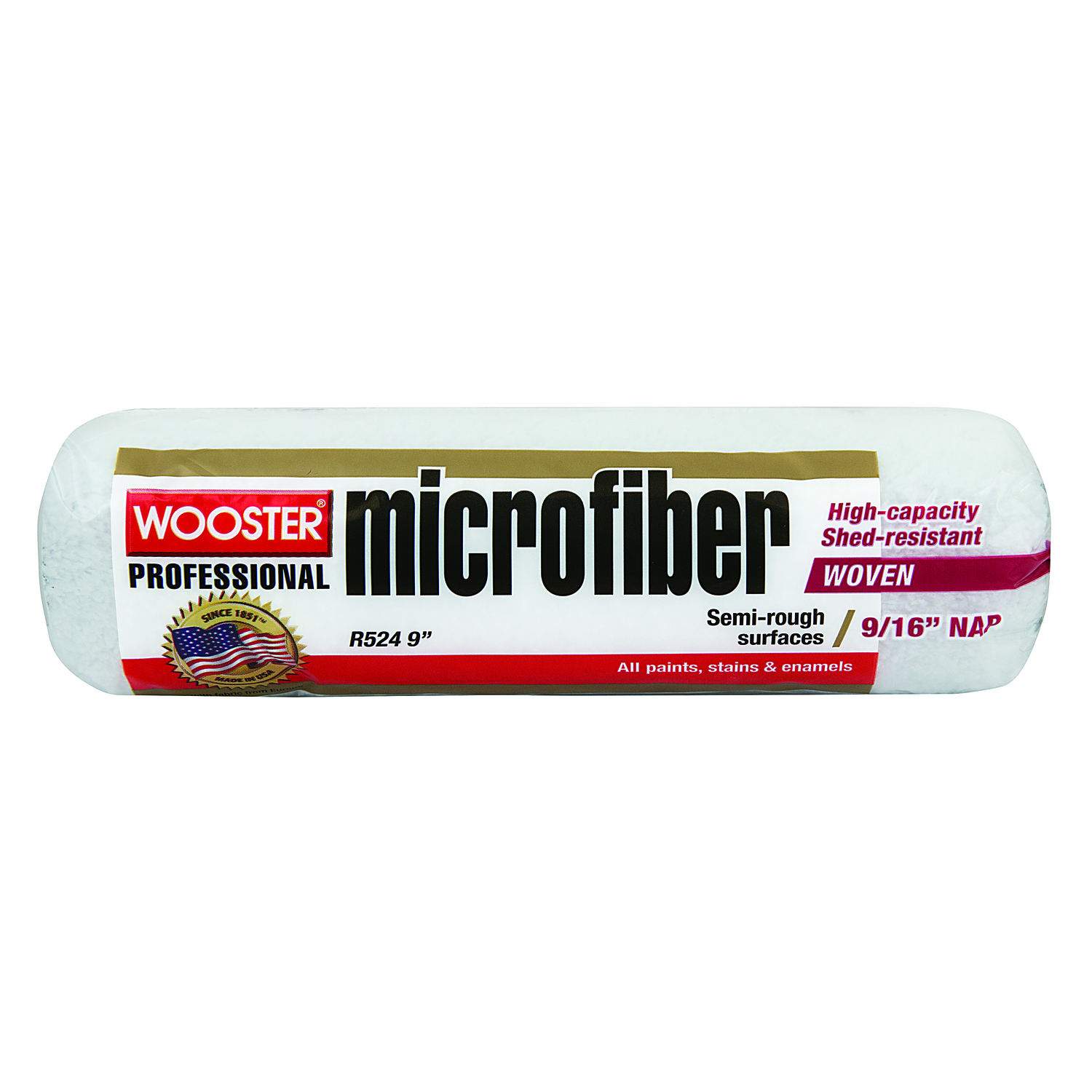 Wooster Microfiber 9 in. W X 9/16 in. Paint Roller Cover 1 pk