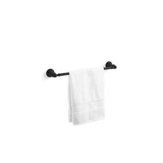 KOHLER Capilano 18 in. Towel Bar in Matte Black K-R26682-BL