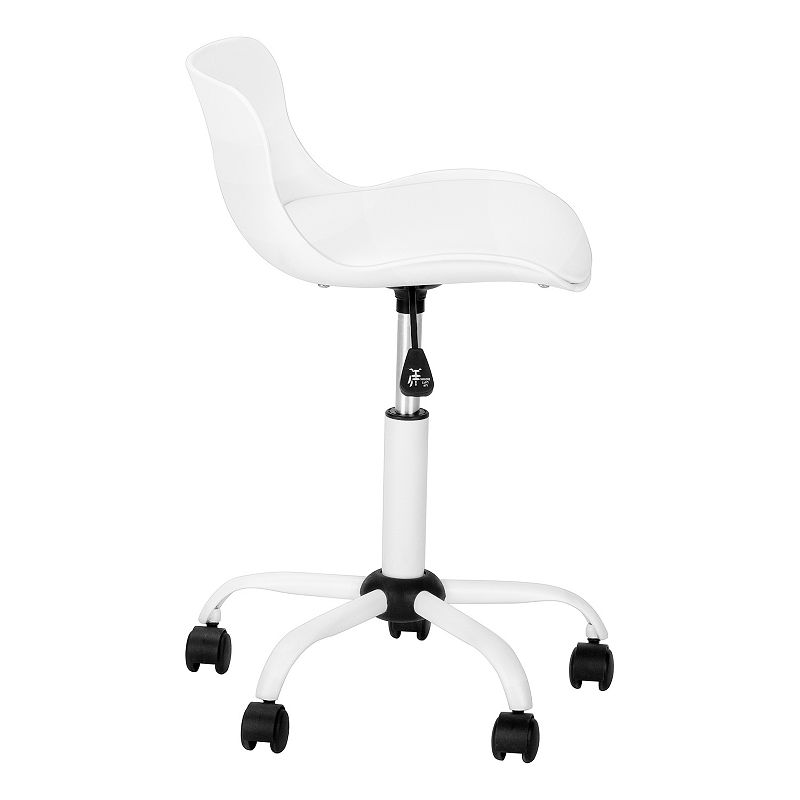 Monarch Low-Back Adjustable Armless Office Chair