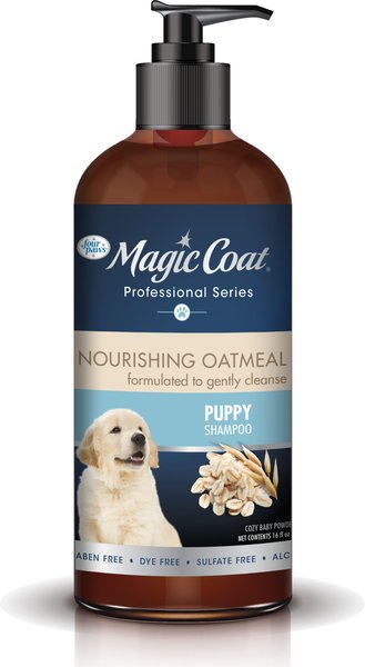 Four Paws Magic Coat Professional Series Nourishing Oatmeal Puppy Shampoo， 16-oz bag