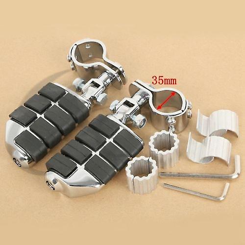 Born Pretty Chrome Foot Rests Footpegs For Harley Yamaha Roadstar Xv1700 Honda Goldwing Gl1500 Gl1100 Gl1200 25mm 30mm 35mm Motorcycle