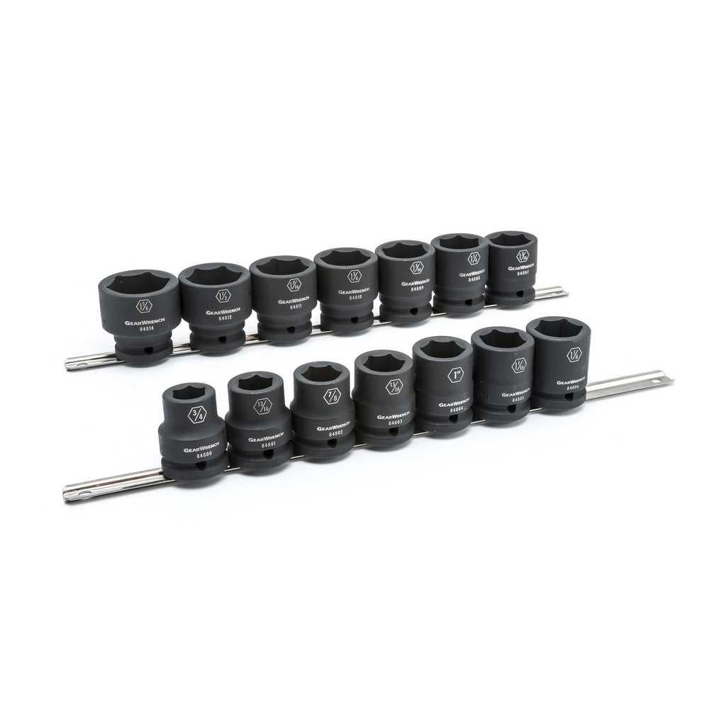 GEARWRENCH Impact Socket Set 14 Pc. 3/4 In. Drive 6 Point SAE 84959 from GEARWRENCH