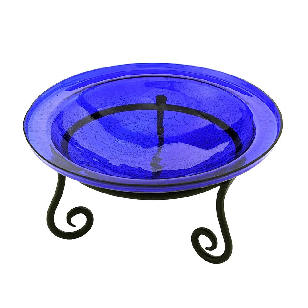 Achla Designs Versatile Short Stand for Planter  Birdbath  Gazing Ball  9.5 Inch Diameter  Black Powder Coat Finish