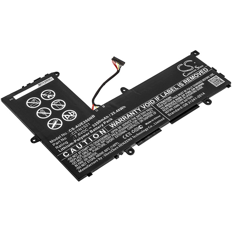 Asus E200HA E200HA1A E200HA1B E200HA1E E200HA1 Replacement Battery BatteryClerkcom Laptop and Notebook