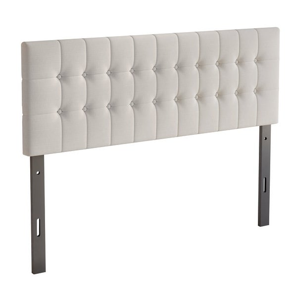 CraftPorch Linen Button Tufted Upholstered Adjustable Headboard - - 36547902