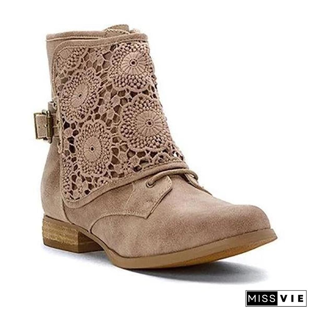 Women's Casual Lace Ankle Boots