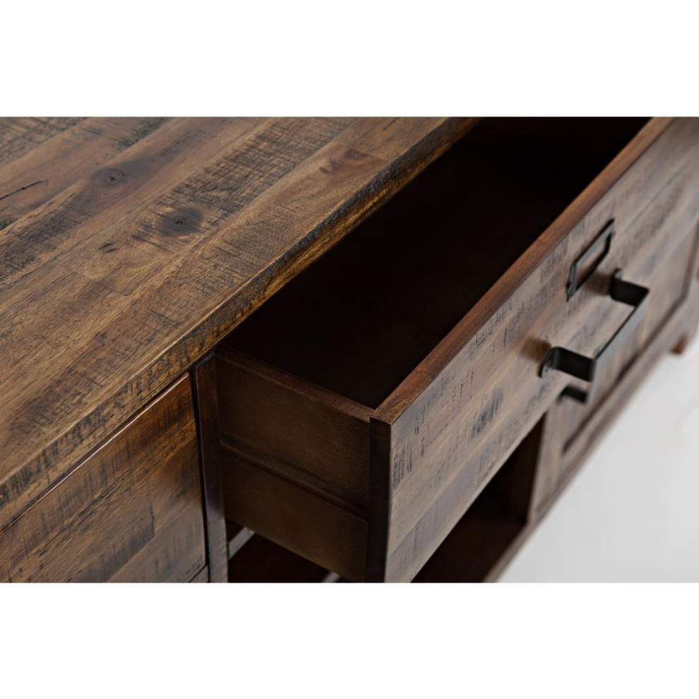 Cannon Valley 70 Media Unit   Rustic   Entertainment Centers And Tv Stands   by BisonOffice  Houzz