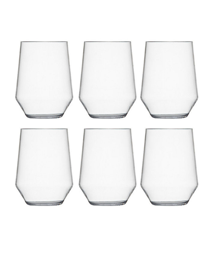 Fortessa Sole Outdoor Stemless Wine Glasses 19oz - Set of 6