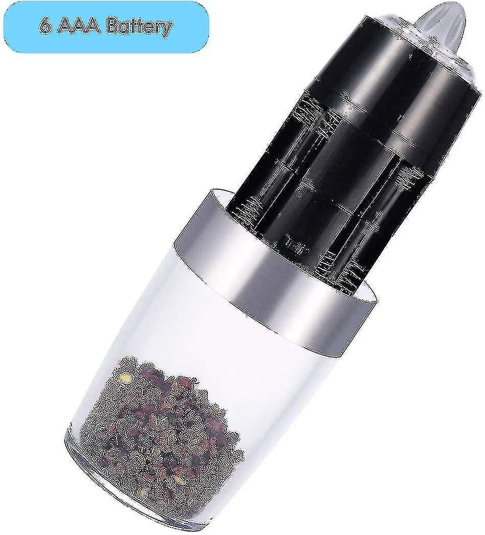 2 Pcs Gravity Electric Salt And Pepper Grinder Set， Battery Salt Pepper Mill