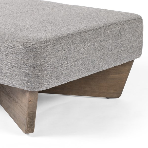 Flurin Large Ottoman Alcala Graphite   Transitional   Footstools And Ottomans   by Rustic Home Furniture Deco  Houzz