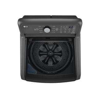 LG 5 Cu. Ft. Top Load Washer in Middle Black with Impeller and TurboDrum Technology WT7150CM