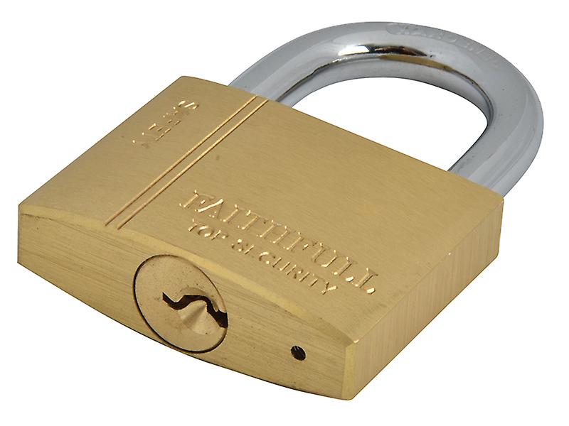 Faithfull Brass Padlock 50mm 3 Keys FAIPLB50