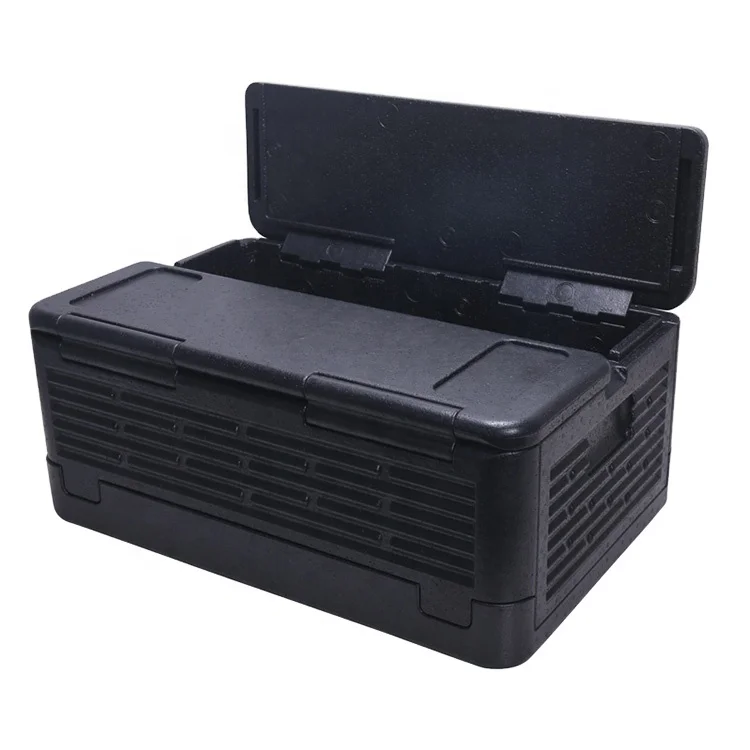 foldable EPP foam flip box cooler box / Camping Cold Chain EPP Foam Insulated Container Thermal Box Cooler Bin Ice