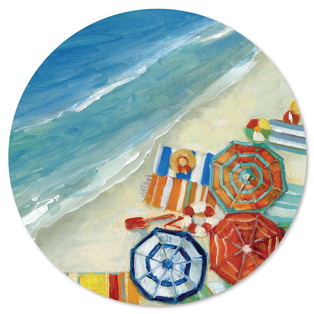 Courtside Market Beach Fun IIi Circular Board Wall Art