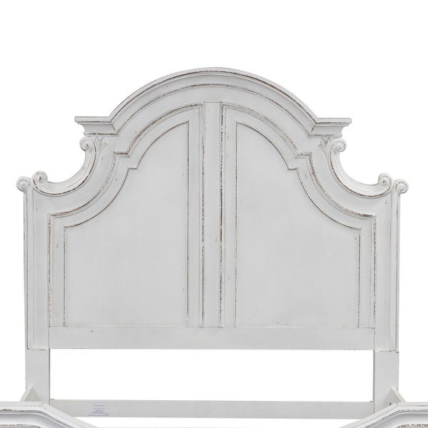 Magnolia Manor Antique White King Panel Headboard - - 25721449