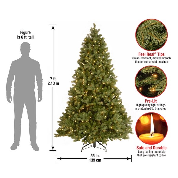 National Tree Company 7 ft. Downswept Douglas Tree with Clear Lights