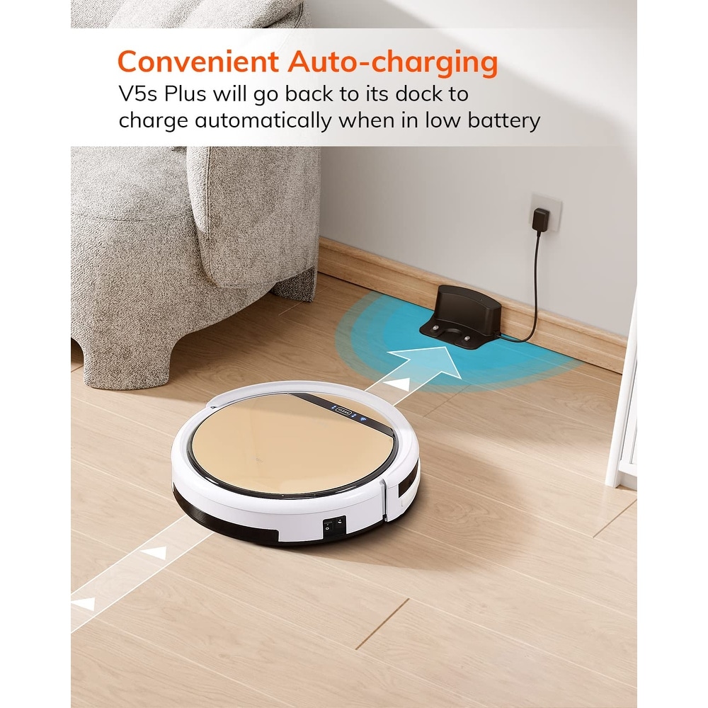 Robot Vacuum and Mop Combo with Wi Fi/App/Alexa  Automatic Self Charging Robotic Vacuum Cleaner  Slim and Quiet