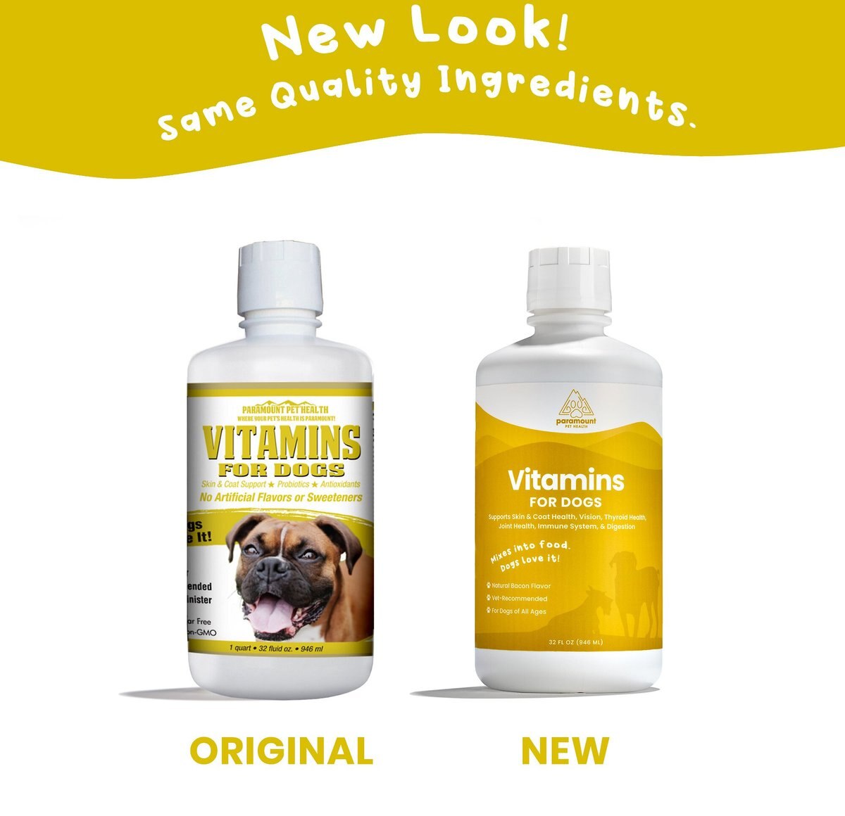 Paramount Pet Health Liquid Vitamins Skin and Coat Support Dog Supplement