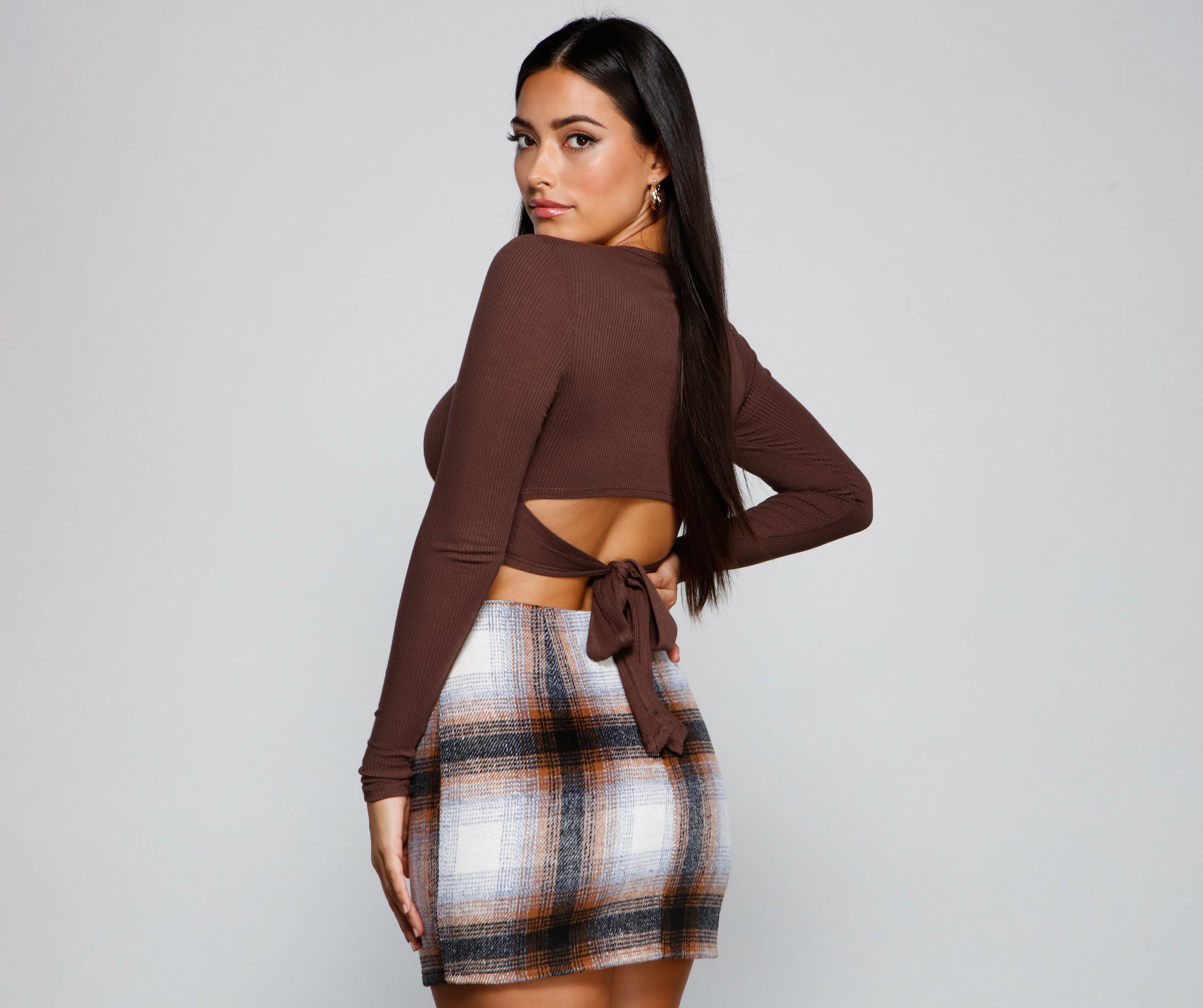 Go With It Ribbed Knit Crop Top