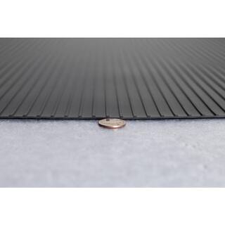 G-Floor Rib 5 ft. x 10 ft. Slate Grey Vinyl Garage Flooring Cover and Protector GF55RB510SG