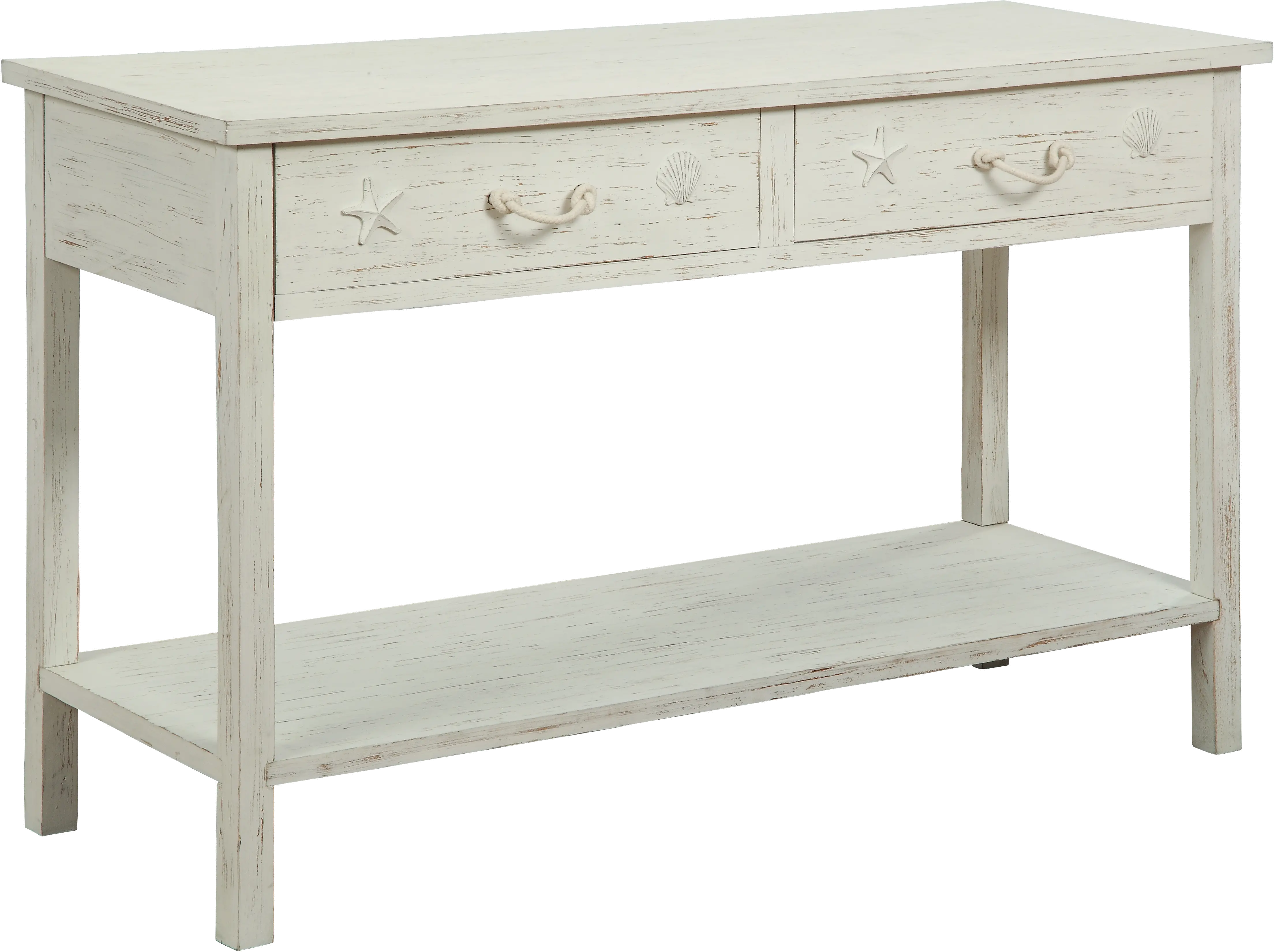 Sanibel White Console Table