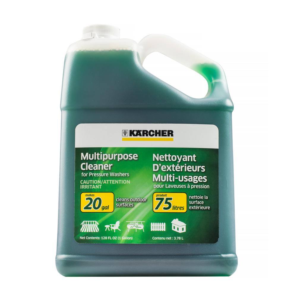 Karcher 1 Gal. Multi-Purpose Pressure Washer Cleaning Detergent Soap Concentrate - Perfect for All Outdoor Surfaces 9.558-144.0