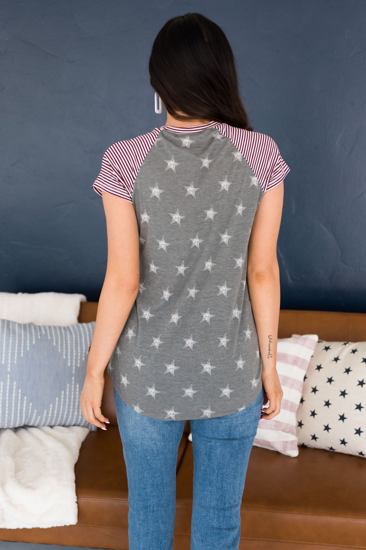 American Vibes Modest Baseball Tee