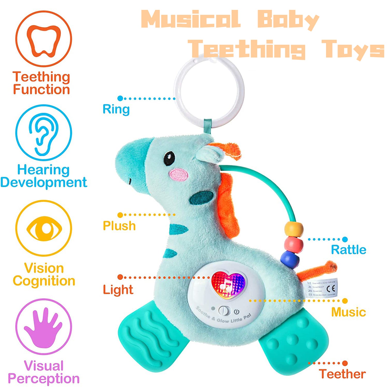 Baby Plush Musical Toy Musical Teething Baby Toys Baby Teether Baby Music Toy 6 12 Month Giraffe Baby Toy