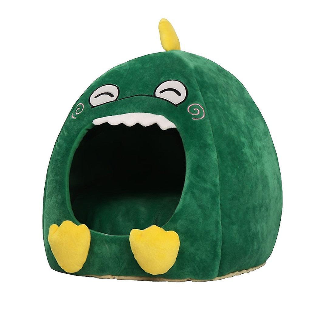 Green dino cute pet bed