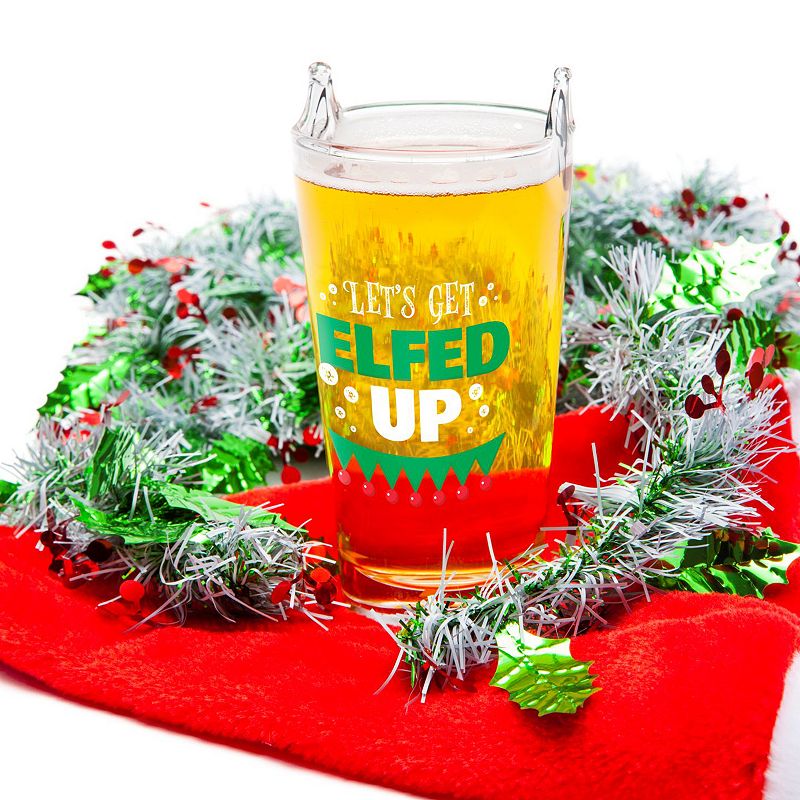 BigMouth Inc. Let's Get Elfed Up Beer Glass