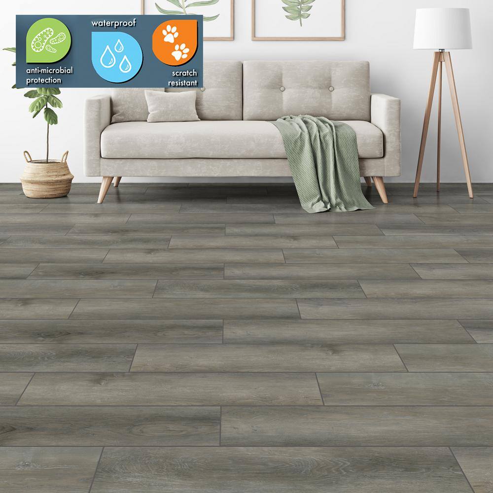 Lifeproof American Bison Wood 6 MIL x 7.5 in. W x 48 in. L Click Lock Waterproof Luxury Vinyl Plank Flooring (19.8 sqftcase) I05804L