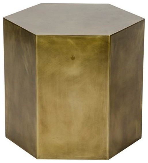 Paul Side Table  B  Antique Brass   Contemporary   Side Tables And End Tables   by Rustic Home Furniture Deco  Houzz