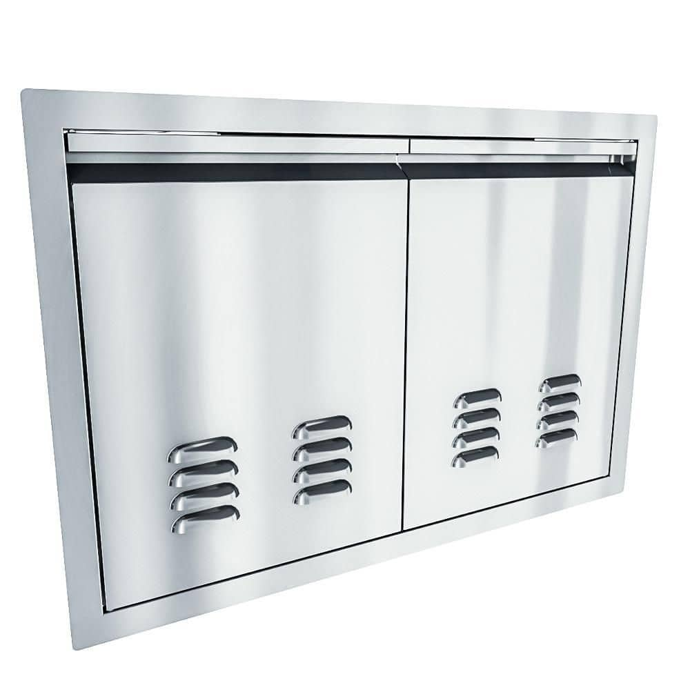 Sunstone Aruba 30 in. Stainless Steel 2-Doors Vented Access Door Unit ARU-DDV30