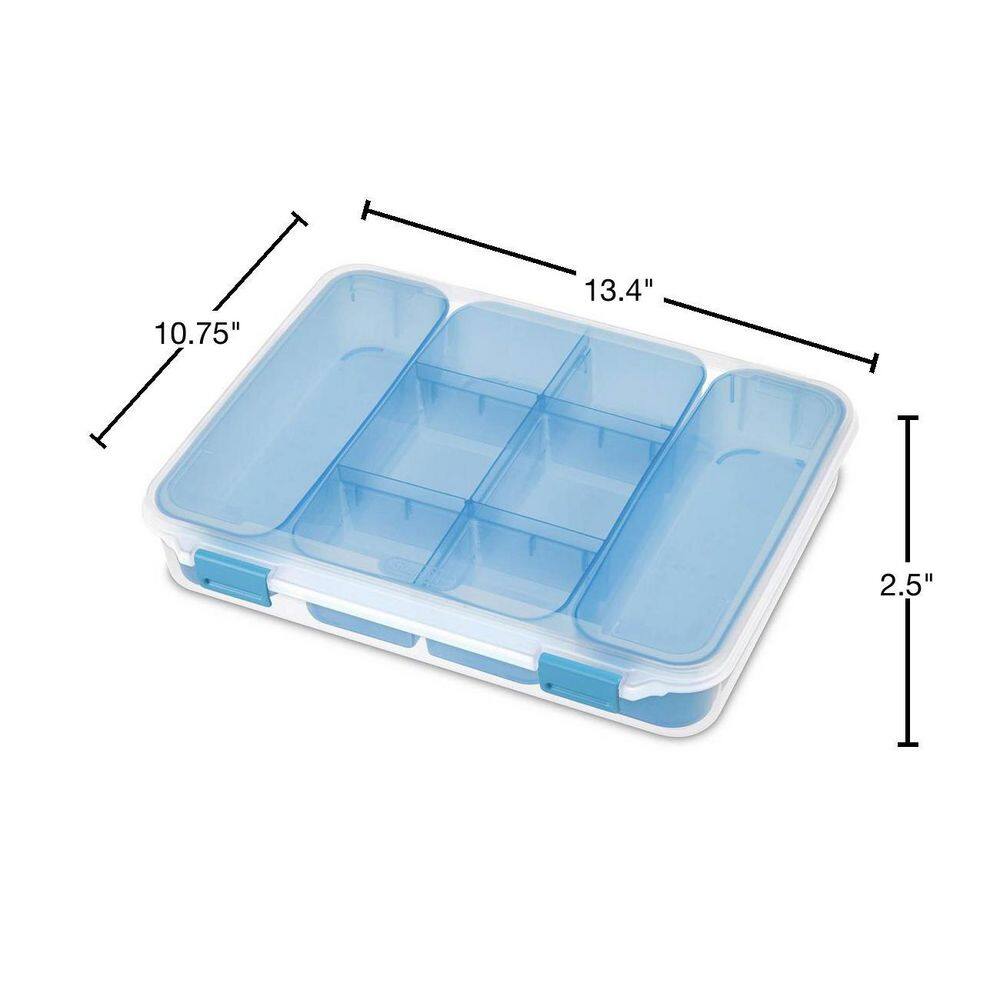 Sterilite 6.0 Qt. Divided Storage Case for Crafting and Hardware (6-Pack) 14028606 6 x 14028606