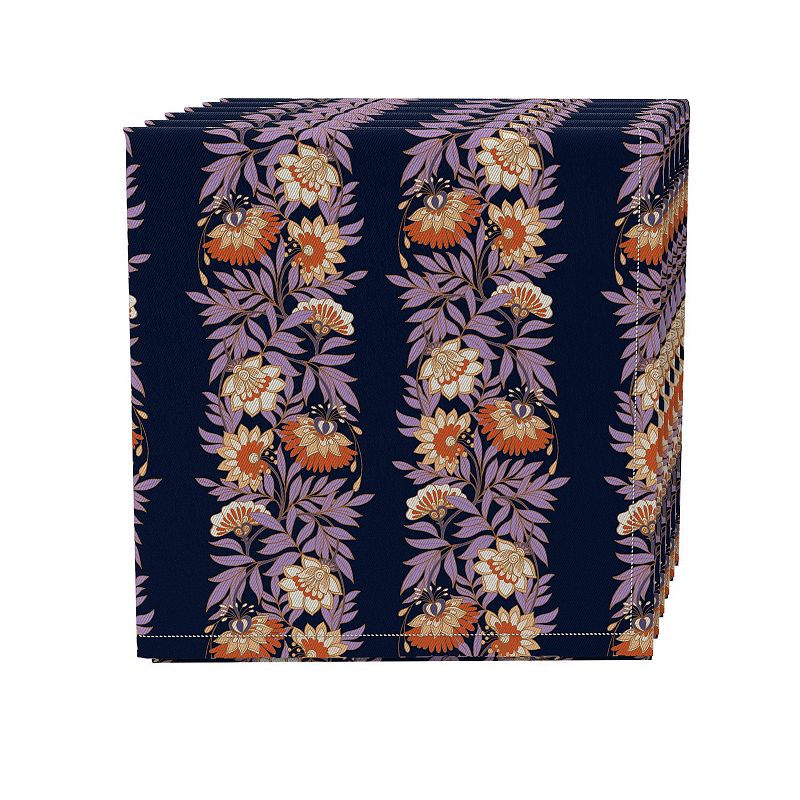 Napkin Set of 4， 100% Cotton， 20x20， Floral 19